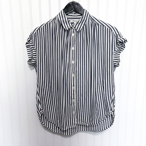 Madewell Central Shirt in Ballard Stripe - Picture 3 of 7